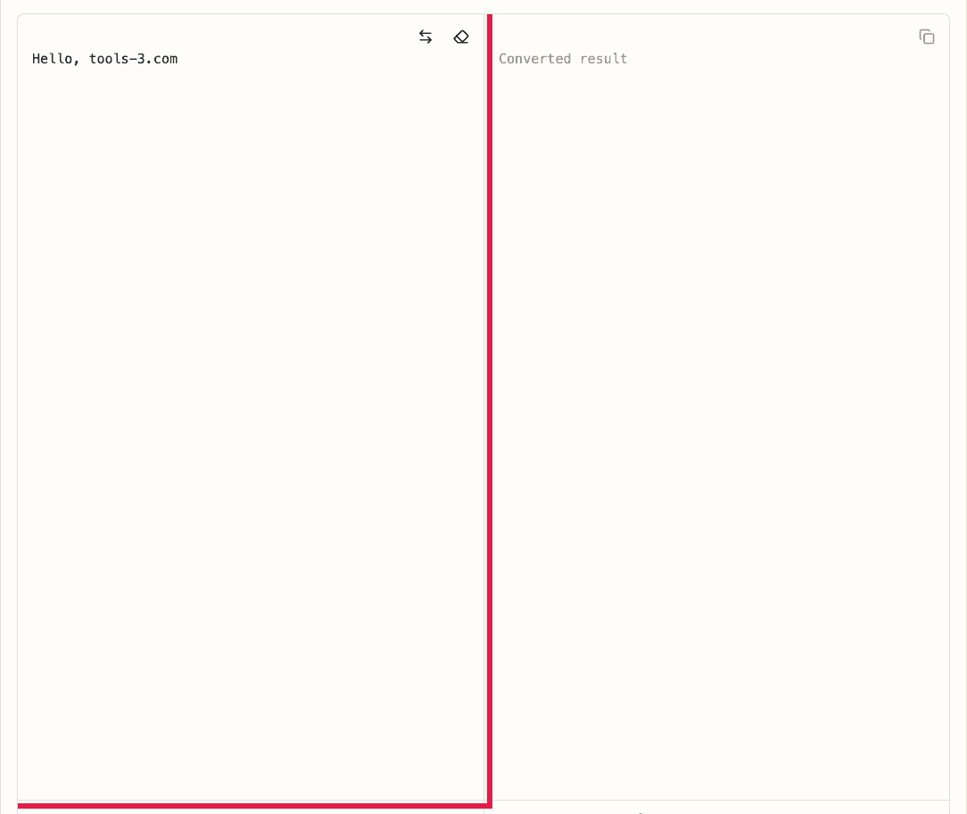 A cropped view of the input area in Base64 Encode / Decode