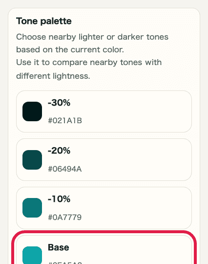 Supporting capture showing where to use Tone palette