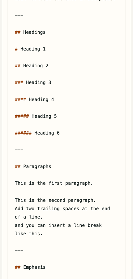 A mobile view of the Markdown Preview editor showing undo and redo editing