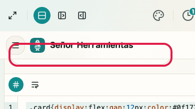 Pantalla que muestra dónde usar Modo de formato en Formateador CSS