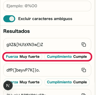 Captura de apoyo que muestra dónde usar Fuerza