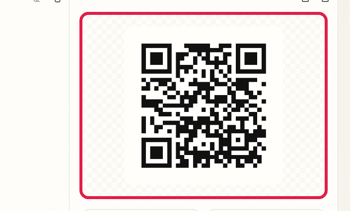 QR 代码生成工具的预览区域