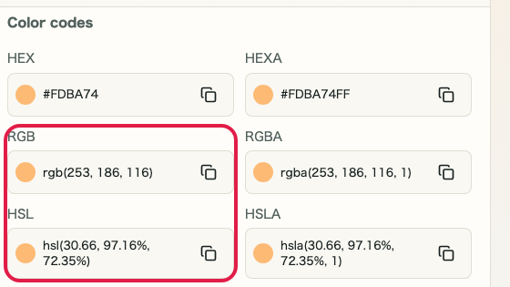 Supporting capture showing where to use Check RGB and HSL