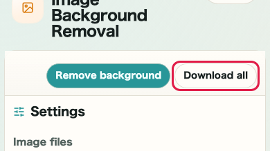 Image Background Removal: Download all