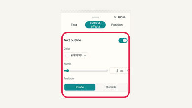 Readability: mobile controls and surrounding interface