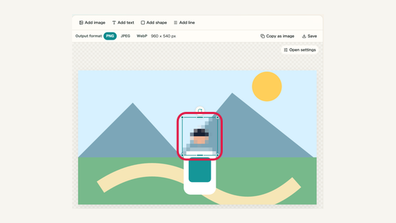 Hide private information: controls and surrounding interface