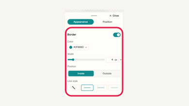 Borders and lines: mobile controls and surrounding interface
