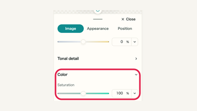 Color and Detail: mobile controls and surrounding interface