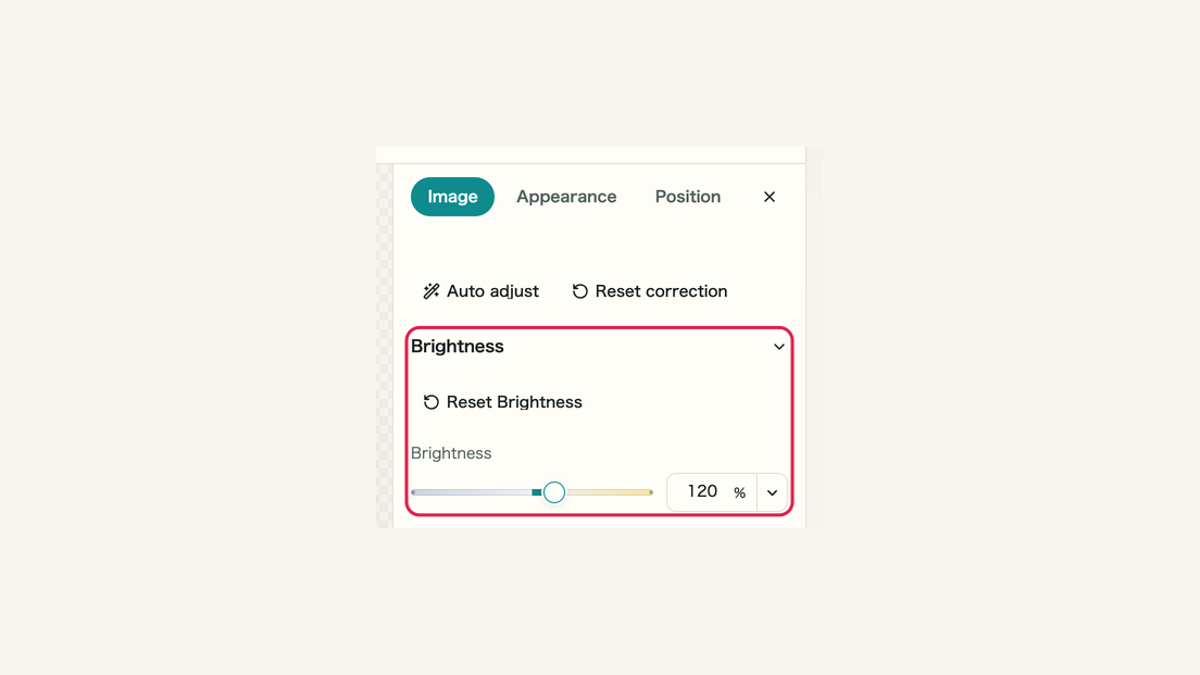 Correct darkness, color and the background: controls and surrounding interface