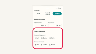 Align and batch edit: mobile controls and surrounding interface