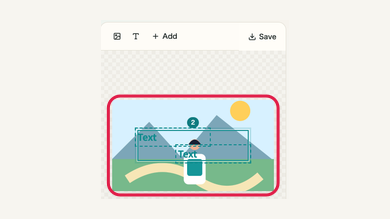 Align several objects as one group: mobile controls and surrounding interface
