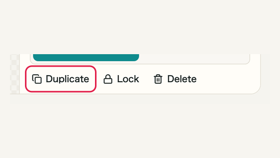 Copy and duplicate: controls and surrounding interface