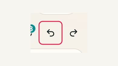 Undo and Redo: mobile controls and surrounding interface