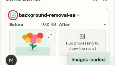 Image Format Conversion: Select targets