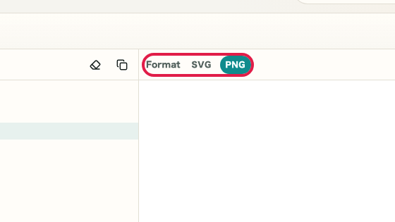 Screen showing where to use Output format in Mermaid Preview