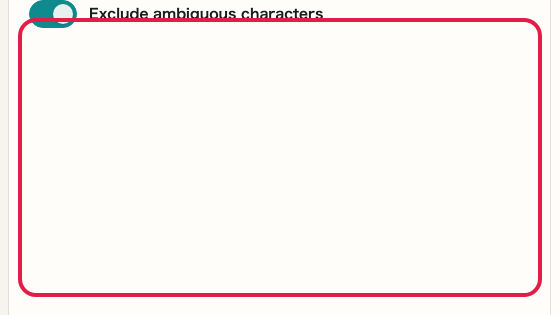 Screen showing where to use Character rules in Password Generator