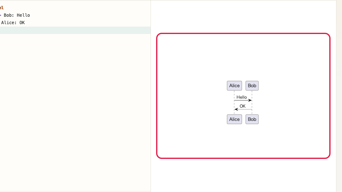 Screen showing Preview and theme area in PlantUML Preview