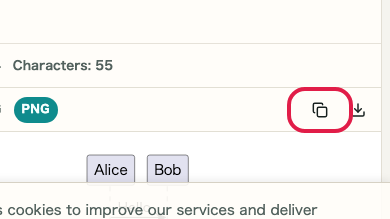 Screen showing where to use Copy image in PlantUML Preview
