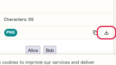 Screen showing where to use Download image in PlantUML Preview