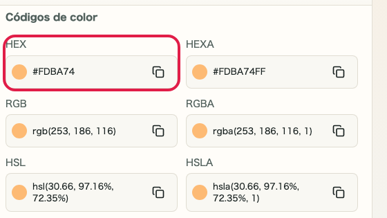 Captura de apoyo que muestra dónde usar Comprobar HEX / HEXA