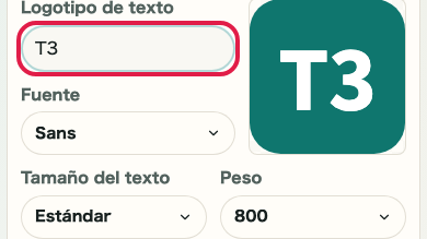 Pantalla que muestra dónde usar Elegir base en Generador de favicon