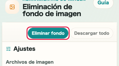 Eliminación de fondo de imagen: Quitar fondo