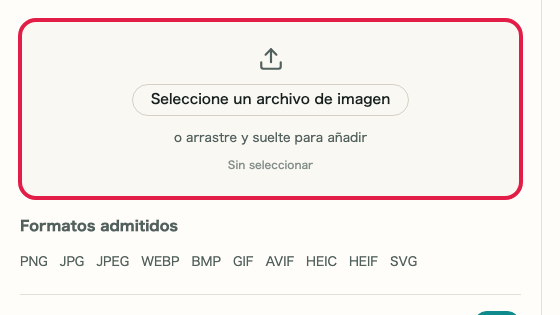 Recortar y redimensionar imagen: Archivo de imagen