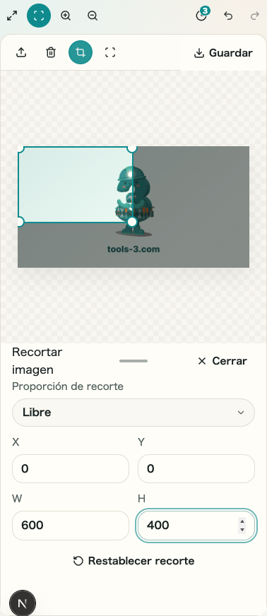 Recortar imagen