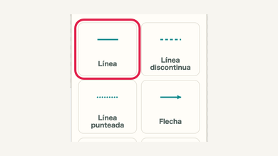 Señalar y líneas: controles móviles y su ubicación