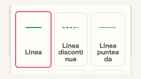 Señalar y líneas: controles y su ubicación