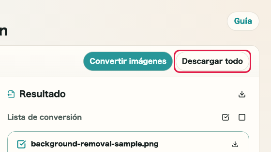 Conversión de formato de imagen: Descargar todo