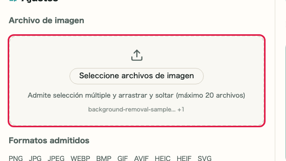 Conversión de formato de imagen: Archivo de imagen