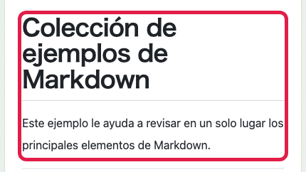 Pantalla que muestra vista previa, tema y controles de vista en Vista previa de Markdown: Revisión de vista previa