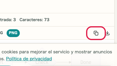Pantalla que muestra dónde usar Copiar imagen en Vista previa Mermaid
