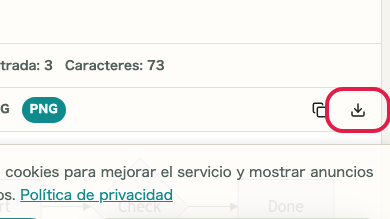 Pantalla que muestra dónde usar Descargar imagen en Vista previa Mermaid
