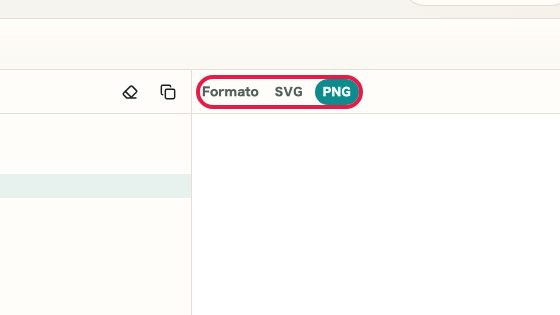 Pantalla que muestra dónde usar Formato de salida en Vista previa Mermaid