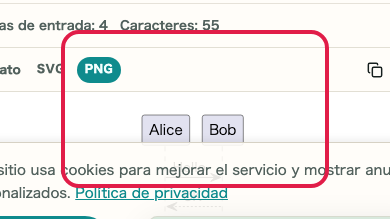 Pantalla que muestra dónde usar Revisar diagrama en Vista previa PlantUML