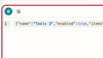 显示 JSON 格式化工具 的JSON 输入与校验区域的画面